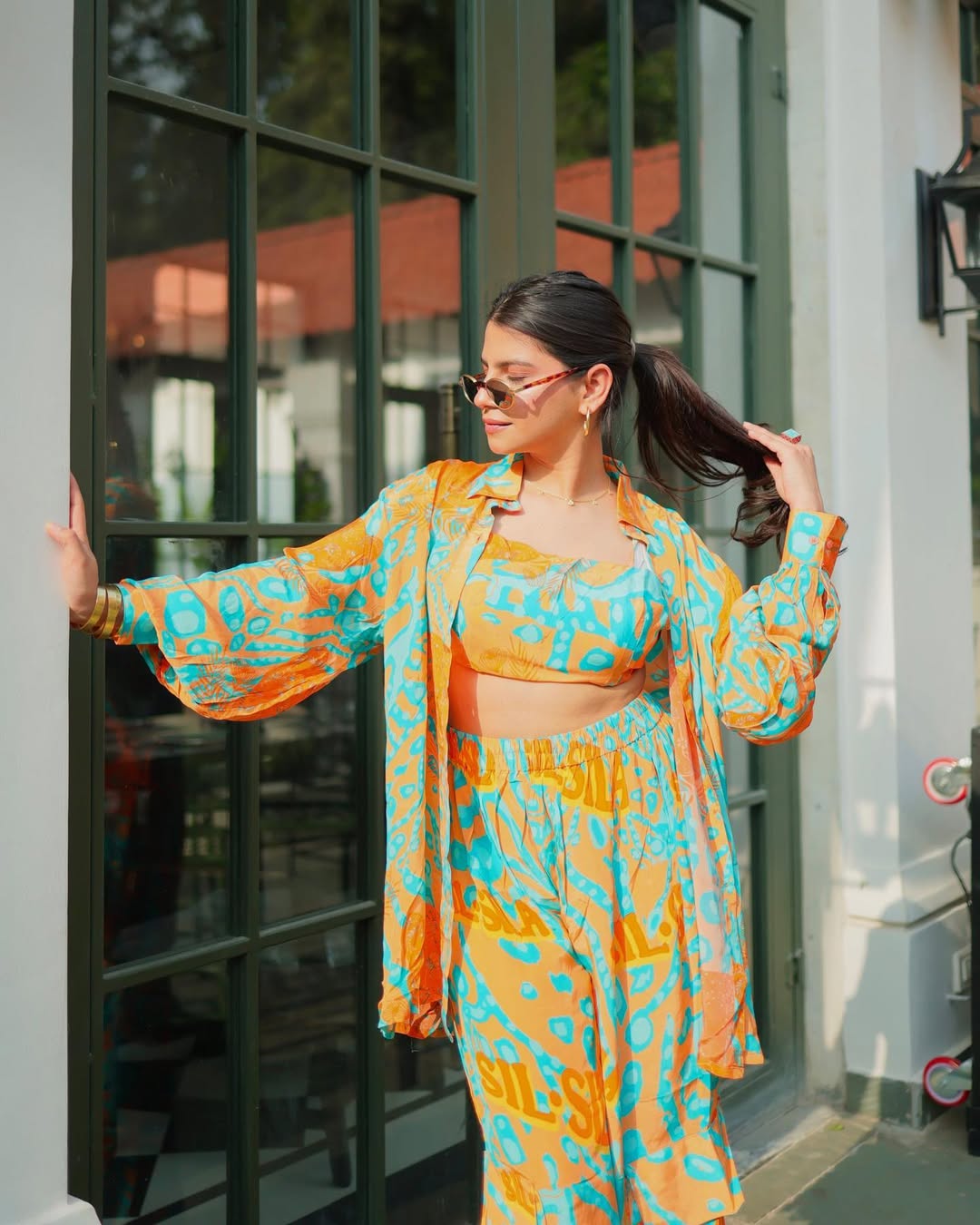 Sil Sila Orange Panther Co-Ord Set of 2