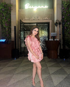 Urth Pink Ruffles Dress