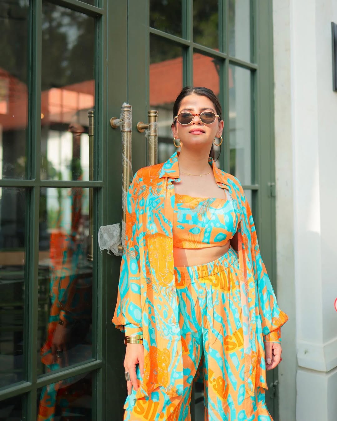 Sil Sila Orange Panther Co-Ord Set of 2