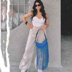 Shop Mistry Selena Fringe Blue Azure