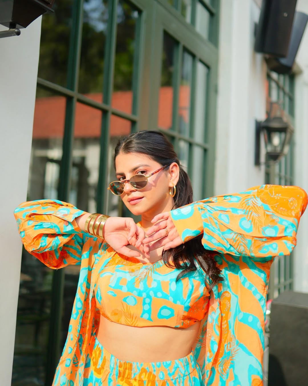 Sil Sila Orange Panther Co-Ord Set of 2