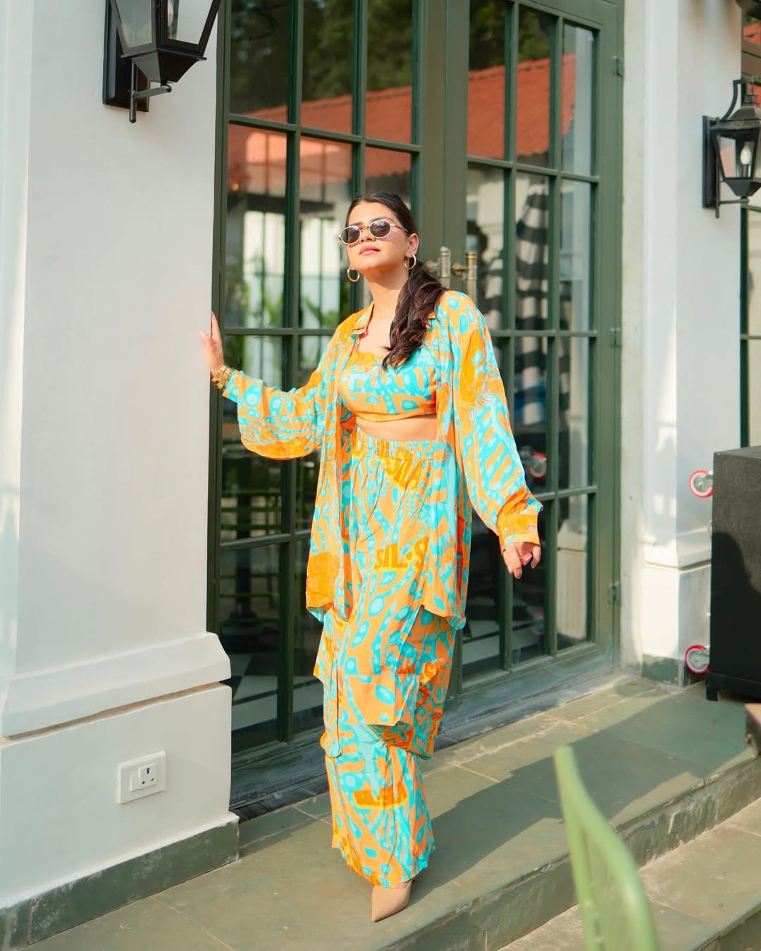 Sil Sila Orange Panther Co-Ord Set of 2