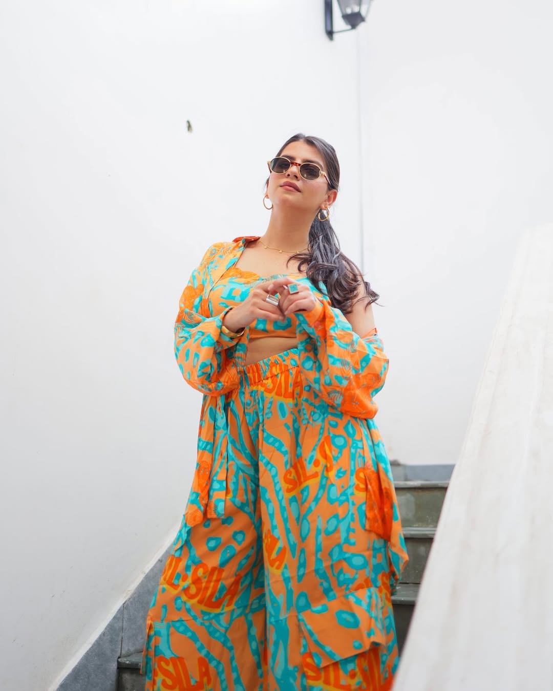 Sil Sila Orange Panther Co-Ord Set of 2
