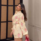Miakee Floral Co-ord Set with Belt