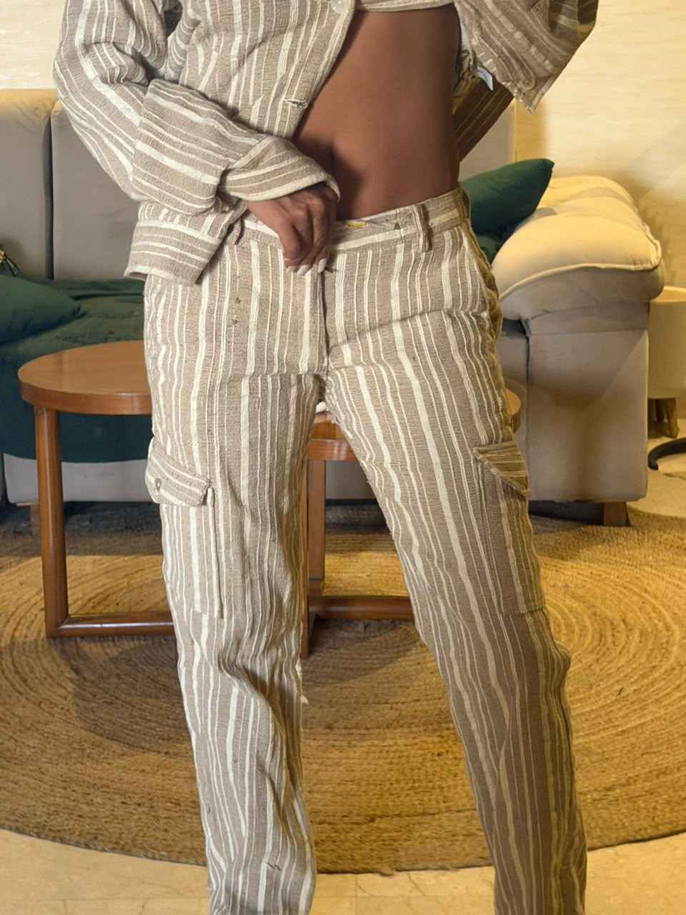 Square Fruit Coconut Drift Jacket and Pants Co-ord Set