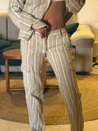 Square Fruit Coconut Drift Jacket and Pants Co-ord Set