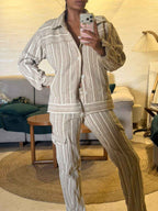 Square Fruit Coconut Drift Jacket and Pants Co-ord Set