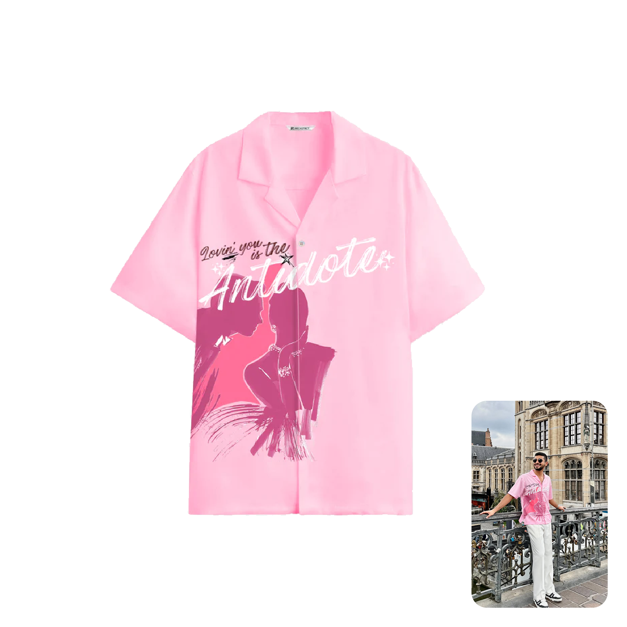 Recnstrct Antidote Pink Shirt