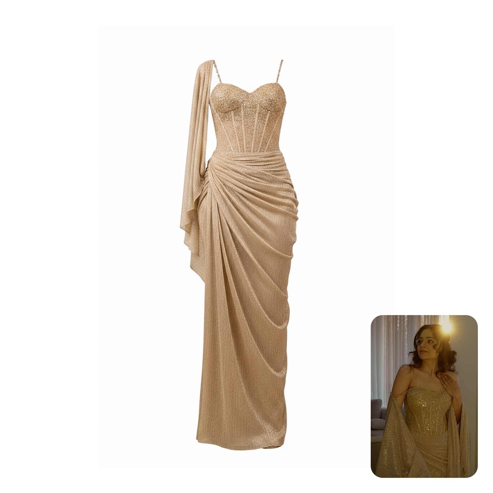 Tarun Tahiliani Corset Gown Saree