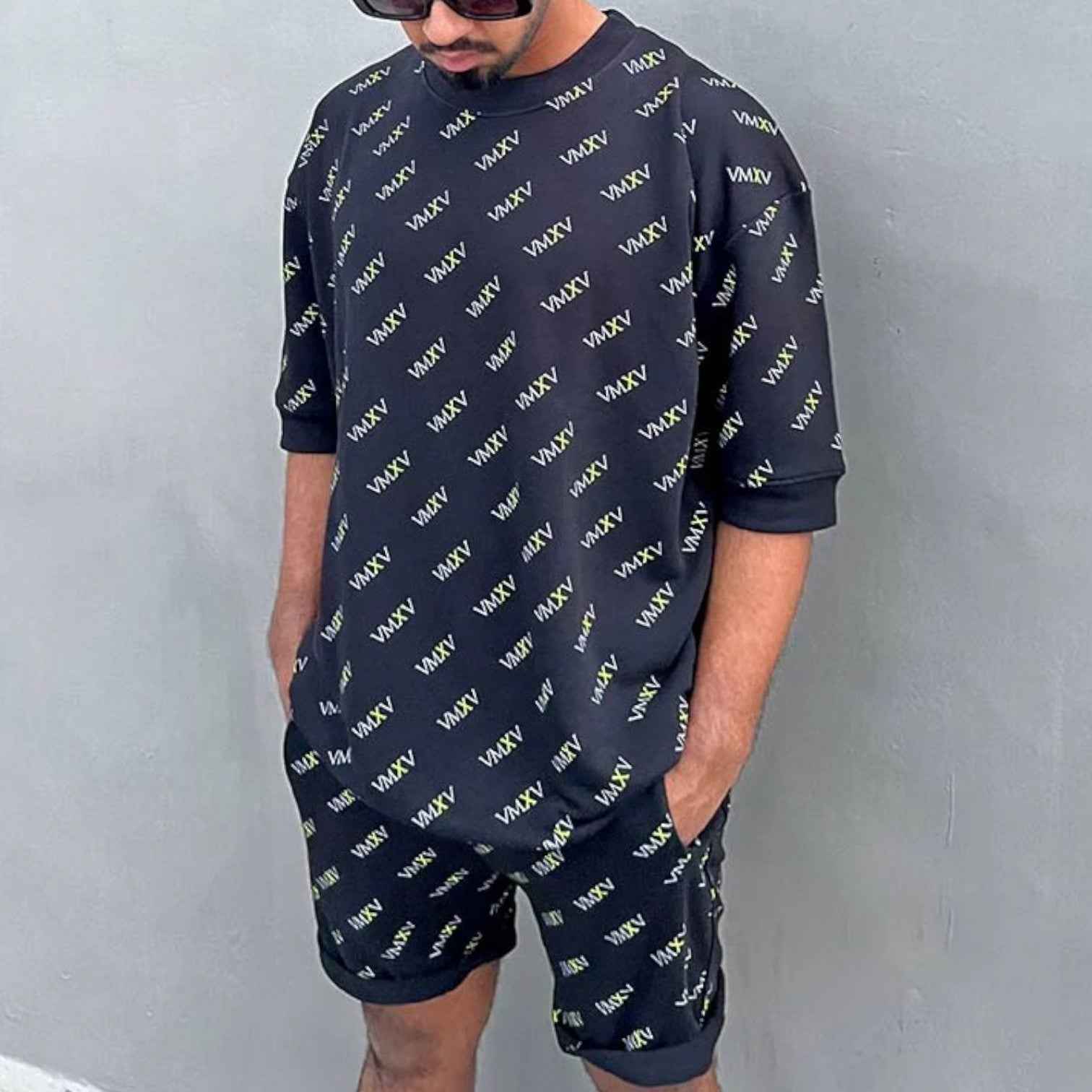 VMXV Noir Monogram Lounge Set