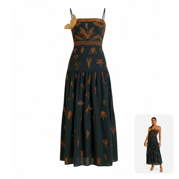 Strapy Bohemain Maxi Dress