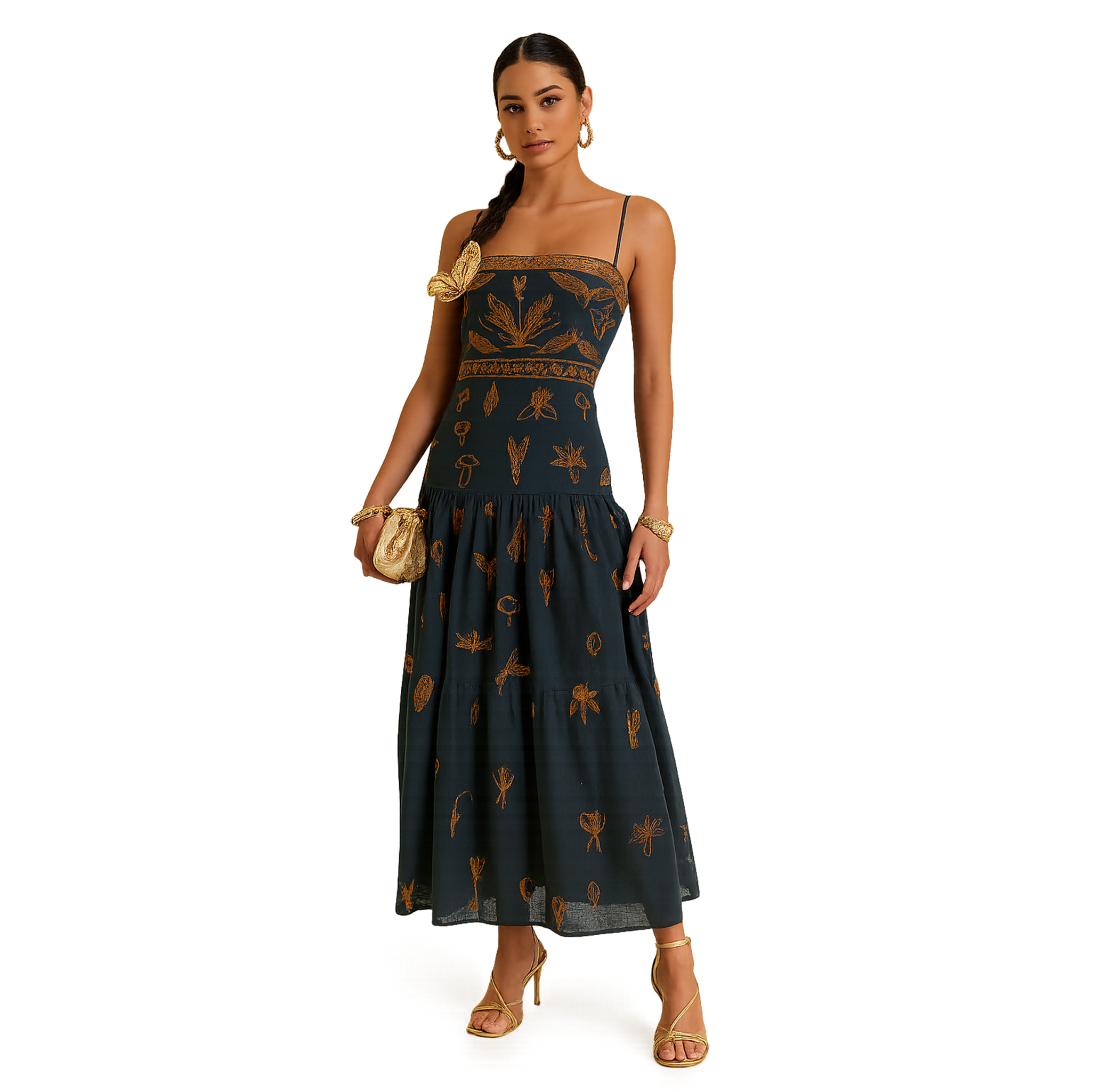 Strapy Bohemain Maxi Dress