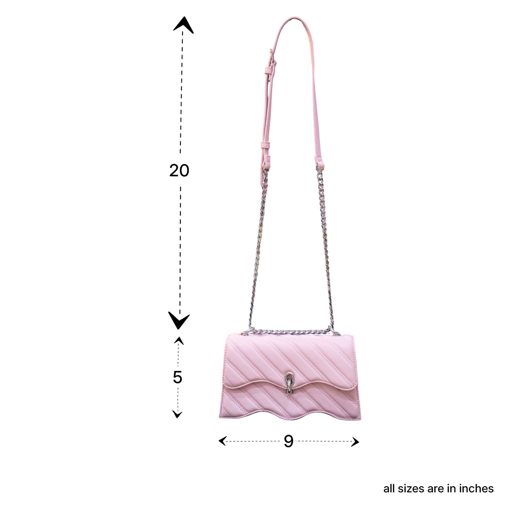 Charles & Keith Mini Quilted Chain-strap Flap Bag