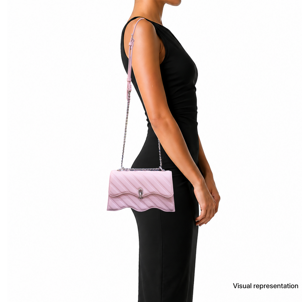 Charles & Keith Mini Quilted Chain-strap Flap Bag