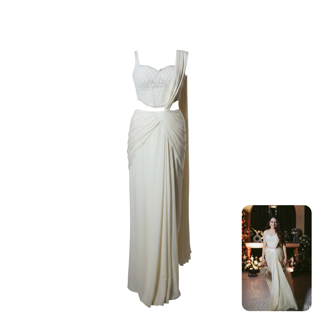 Devika Seth Corset Pre-Draped Saree