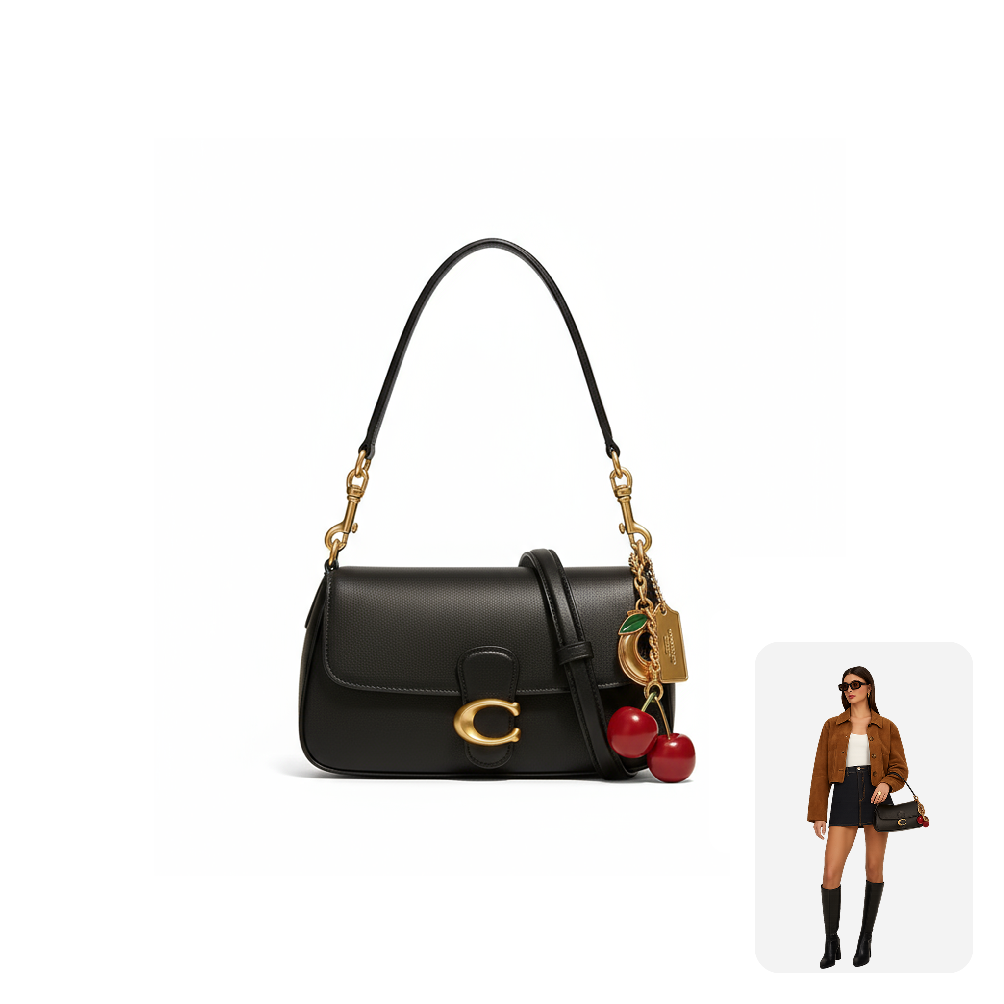Coach Black Handbag