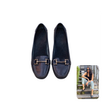 Salvatore Ferragamo “Malmo 70” Black Calf Leather Horsebit Heeled Loafers