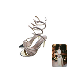 Venus Steps Twist & Wrap Shimmer Heels