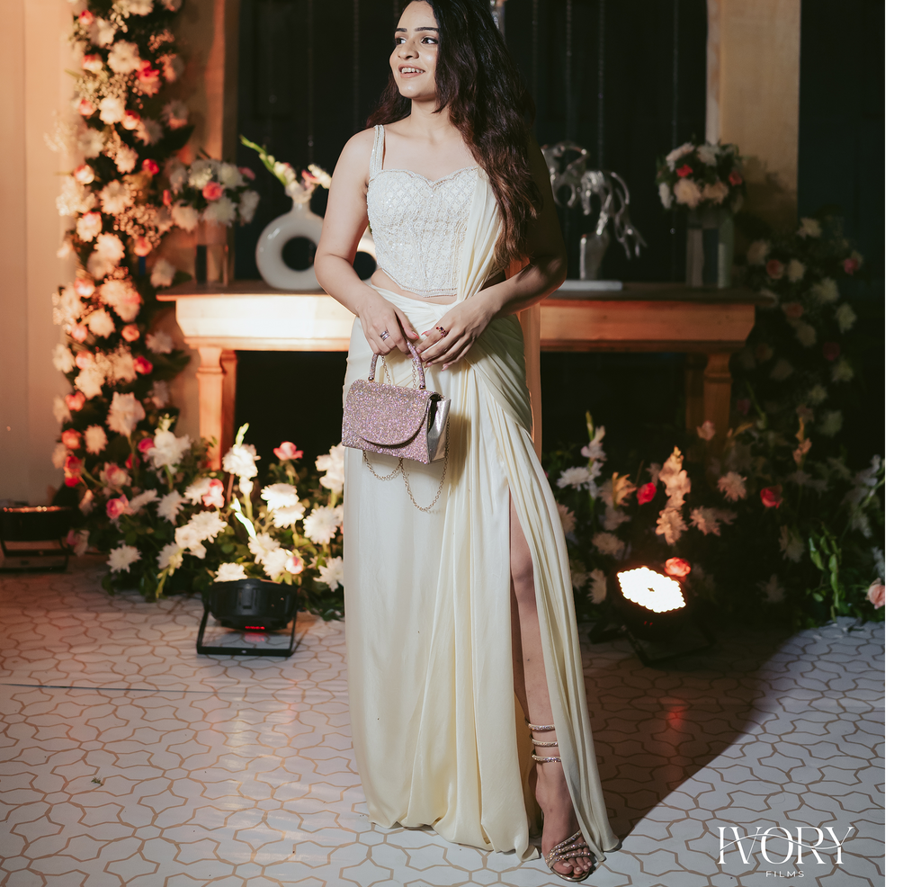 Venus Steps Twist & Wrap Shimmer Heels