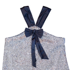 Kazo Sequin Party Top with Bow Detail