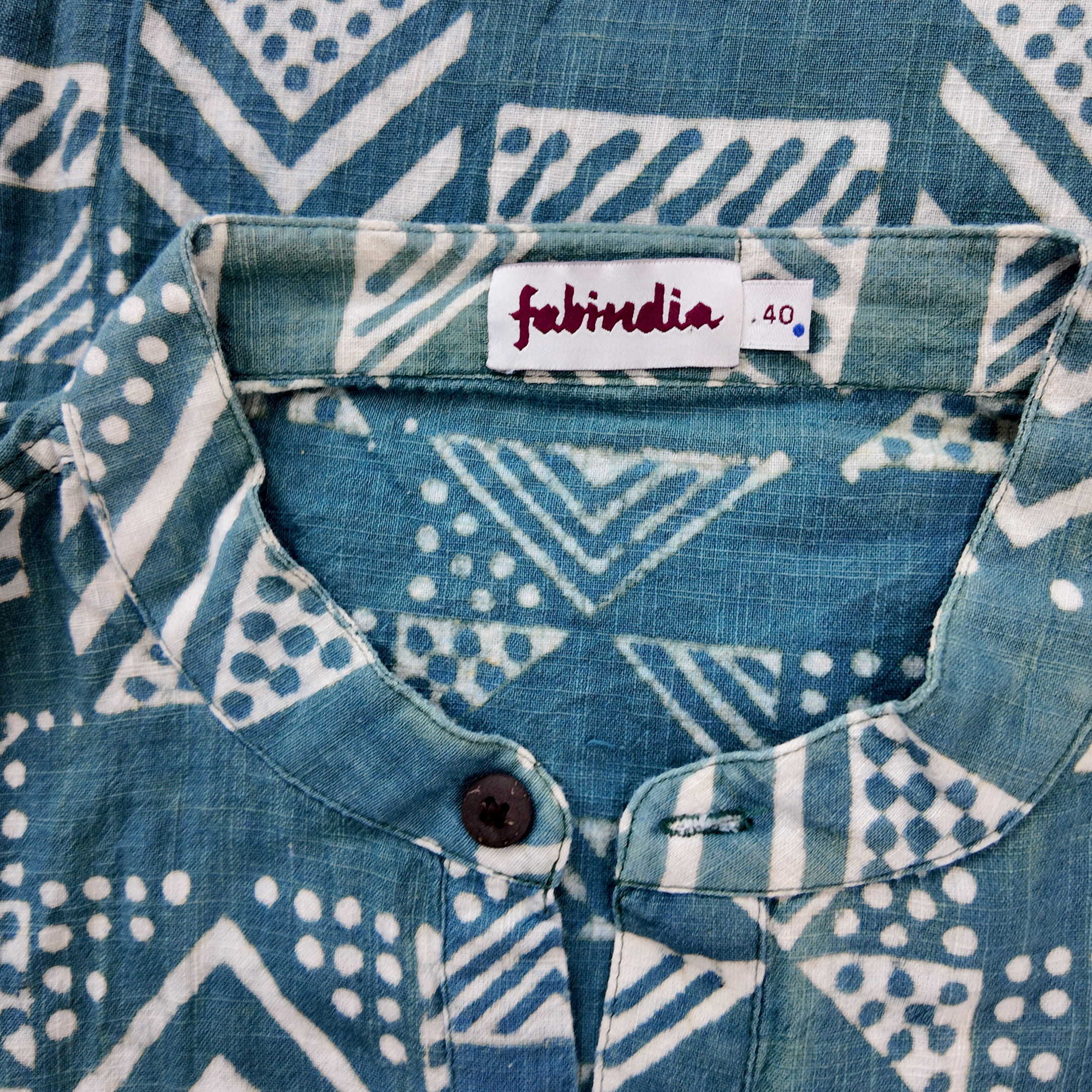 Fab India Teal Kurta