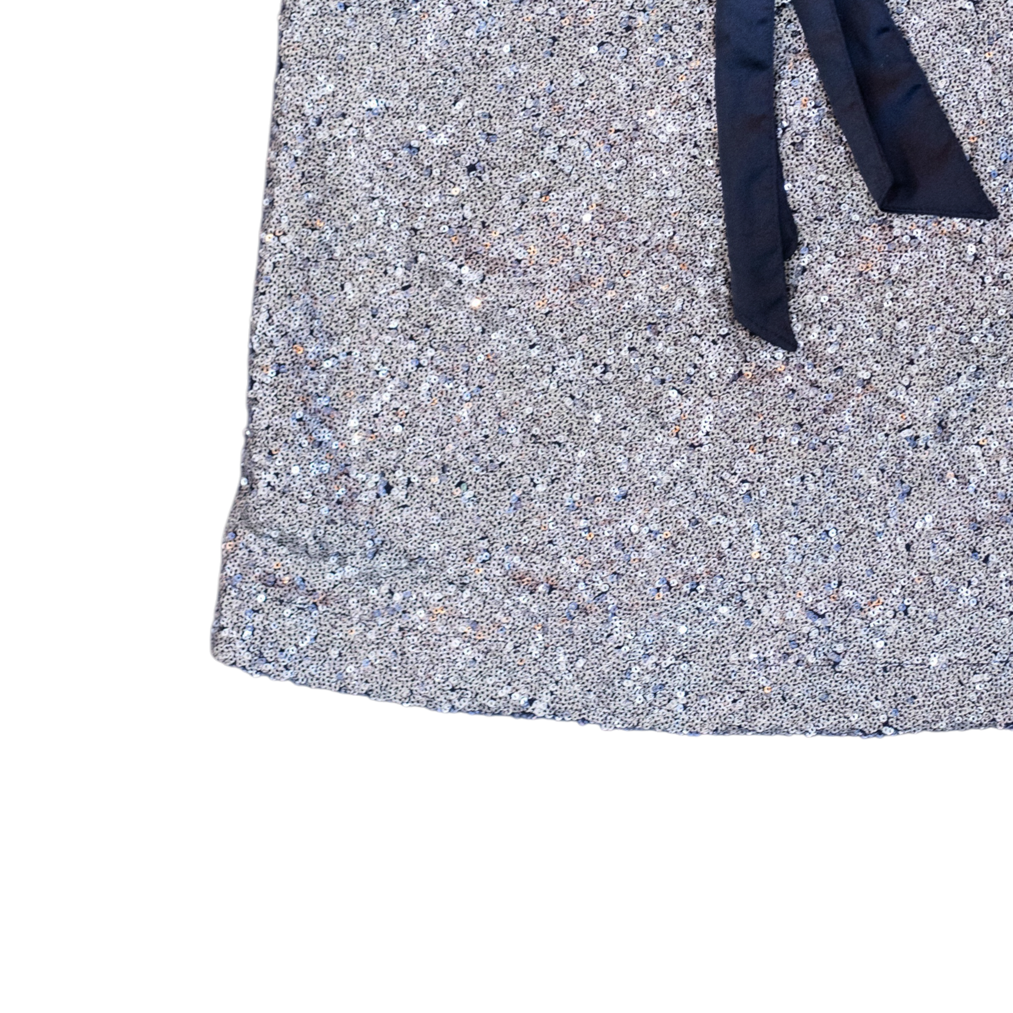 Kazo Sequin Party Top with Bow Detail