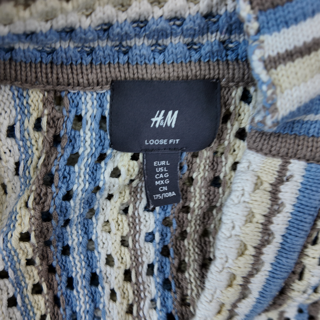 H&M Loose Fit Knit Polo Shirt