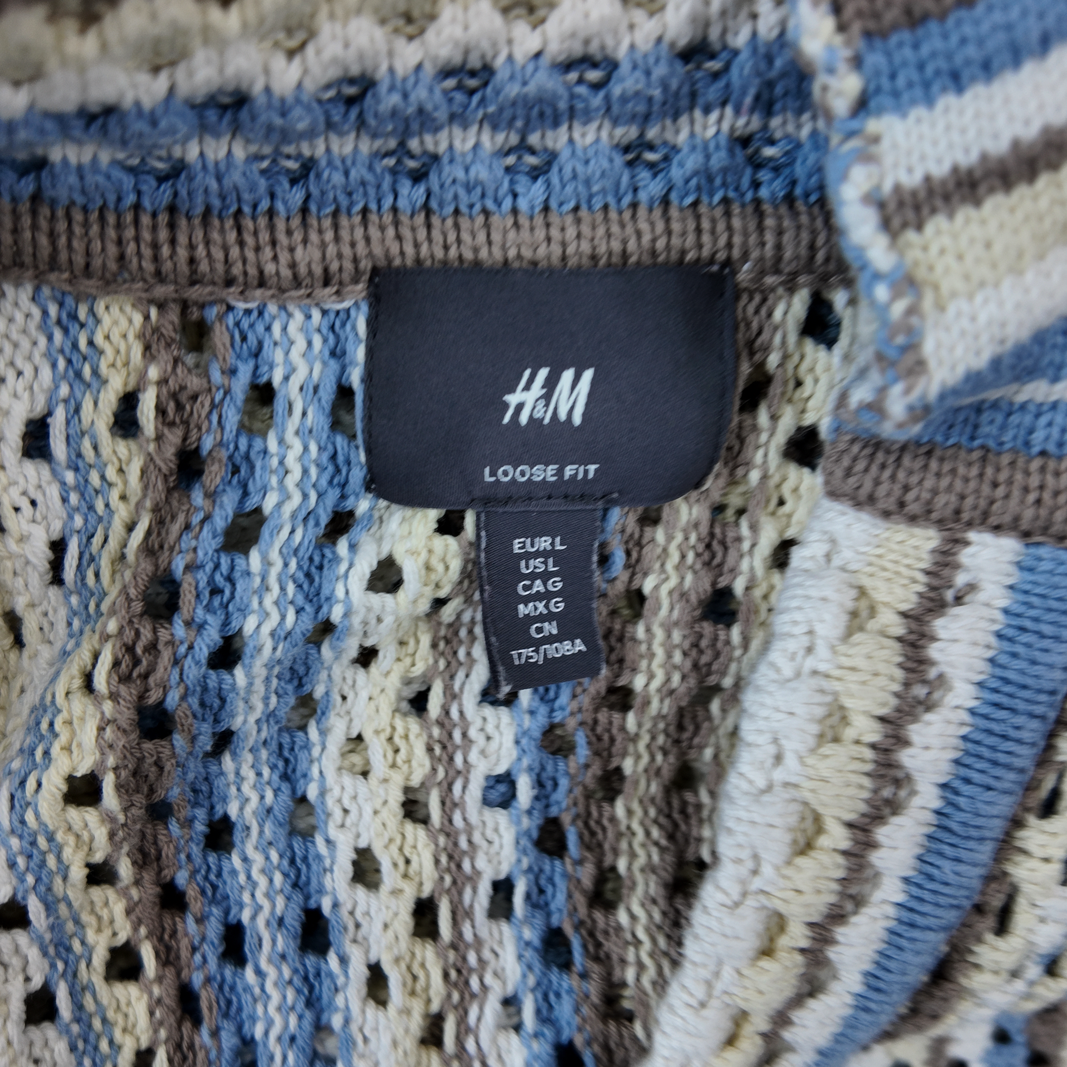 H&M Loose Fit Knit Polo Shirt