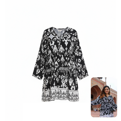 Bohemian Full Sleeved Mini Dress