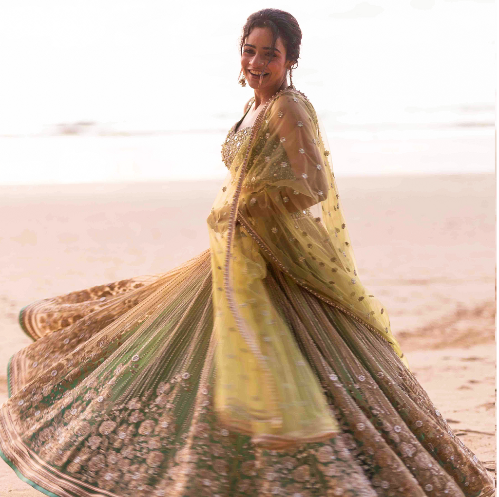 Cedar & Pine Mridula Lehenga Set