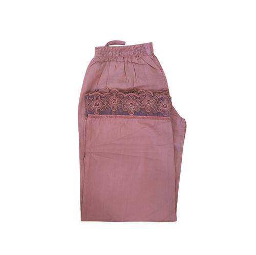 Aachho Mary Mauve Embroidered Chanderi Suit Set