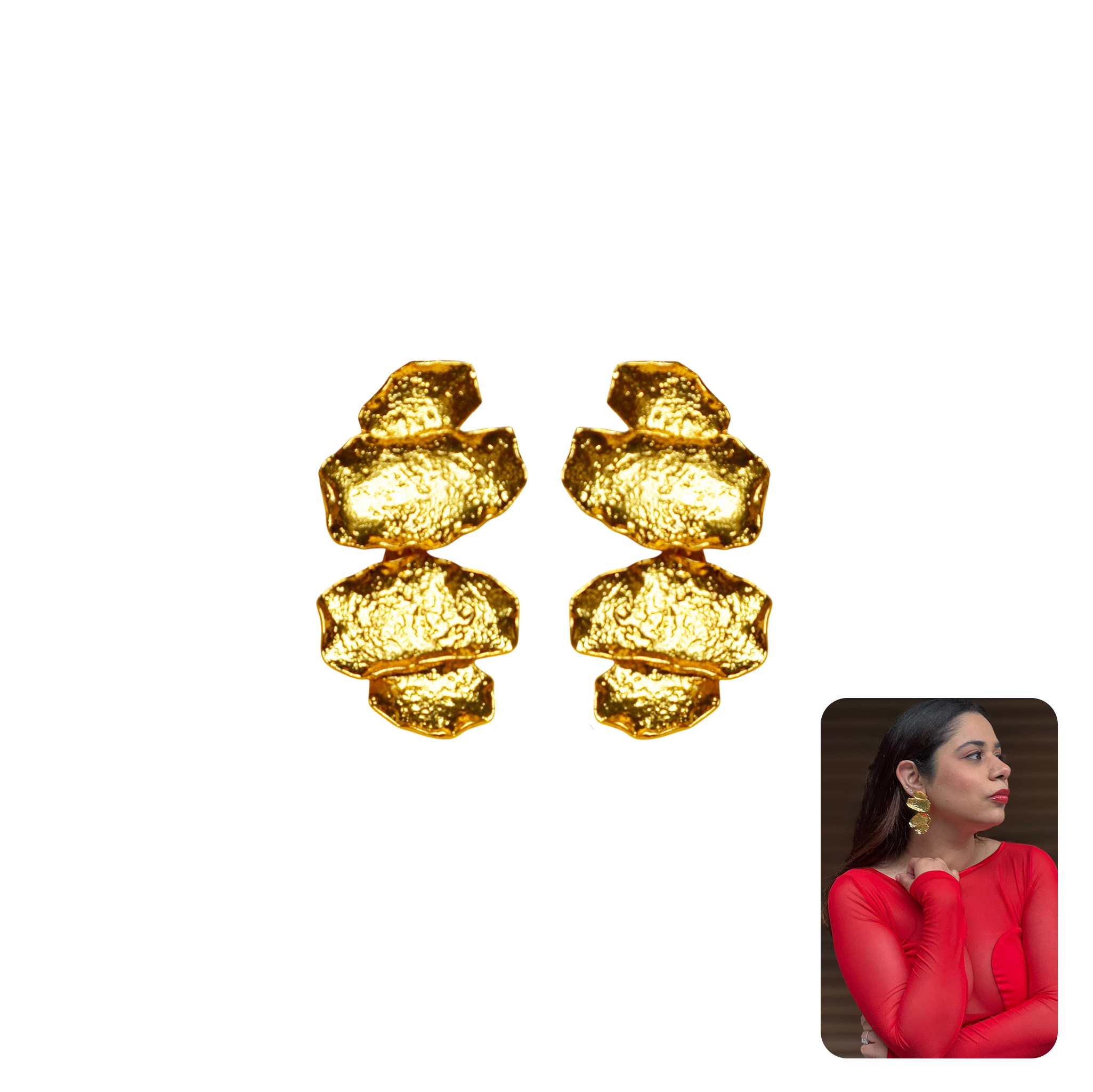 Desconstructed Gold Earrings