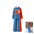 Style Anny Rhinestone Denim Block Co-ord Set