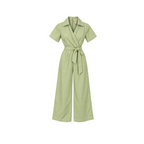 Ruiaan Sage Green Wide Leg Jumpsuit