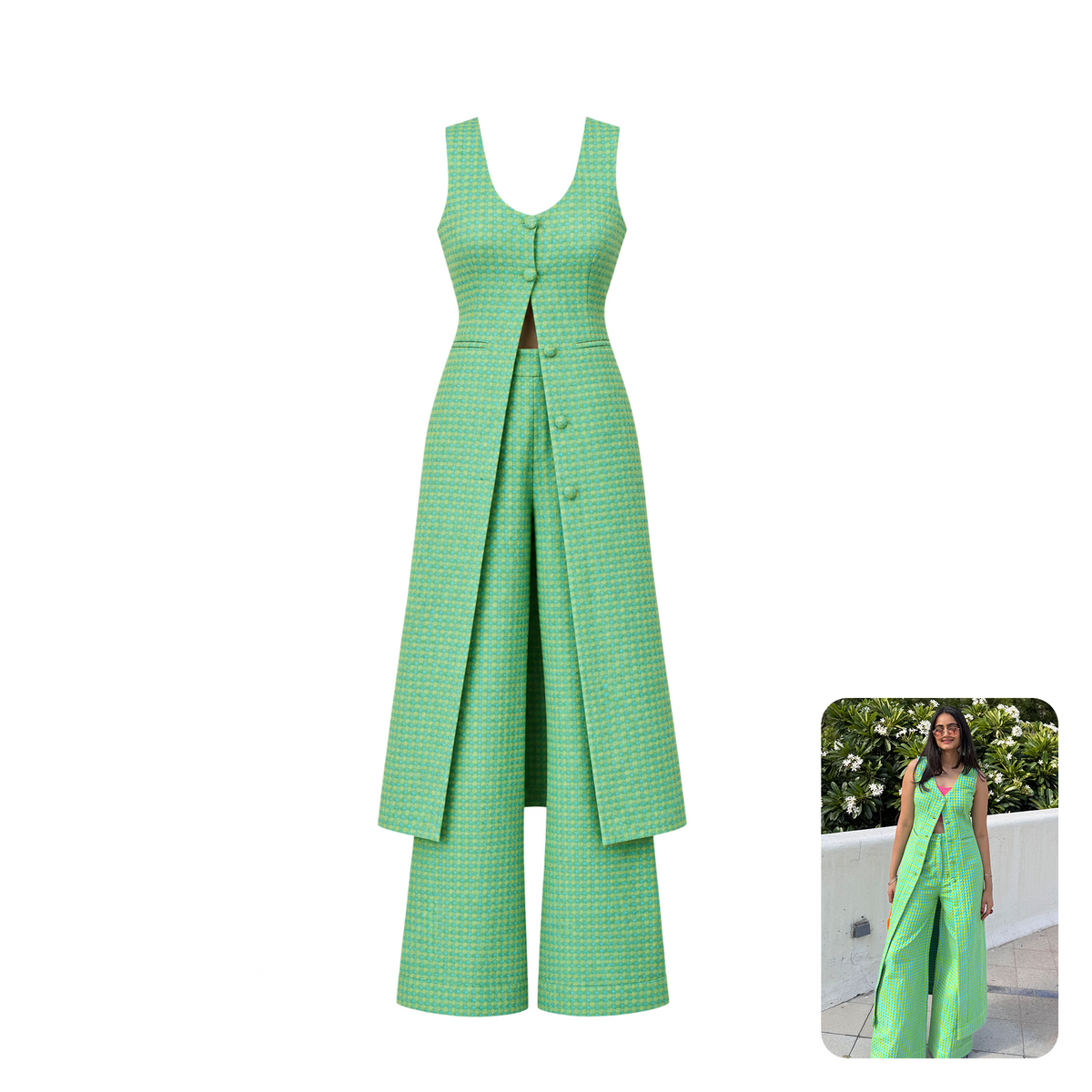 Urth Label Melody Jacquard Co-ord Set