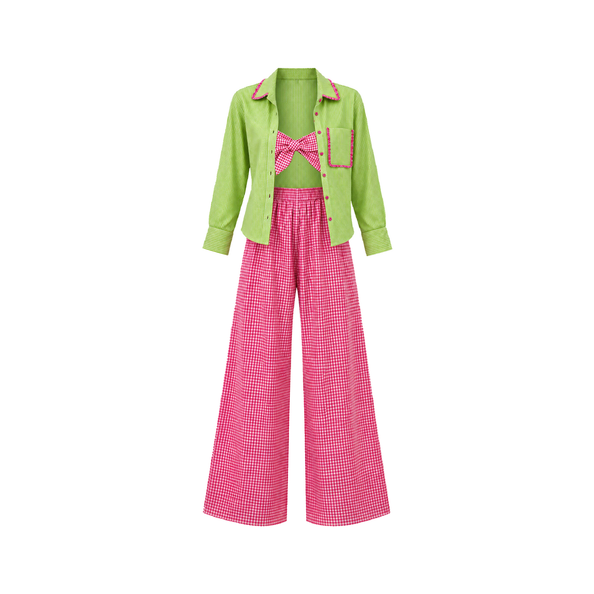 Shaari By Shanya Gingham Co-ord Set