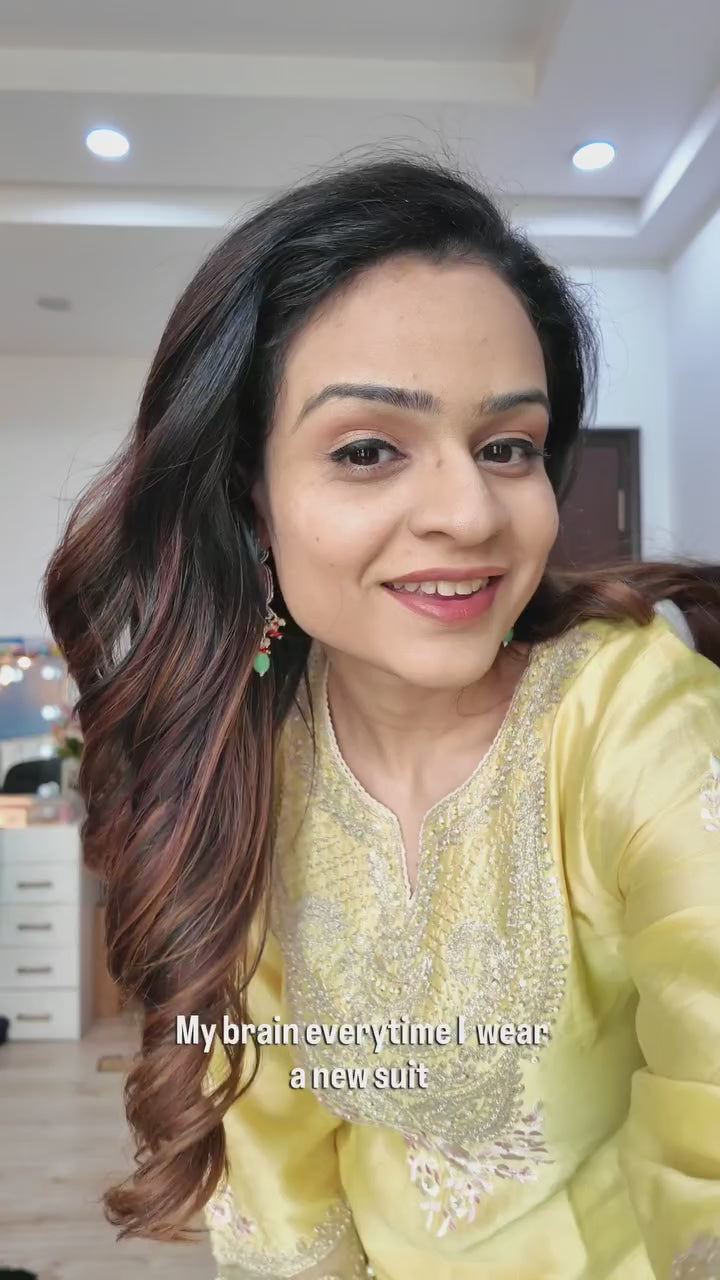 Sheetal Batra Ashira Lemon Yellow Kurta With Salwar