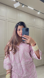 Inching India Pink Delight Embroidered Co-ord Set