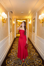 Select Staples Red Flare Tube Dress - Flow Dress