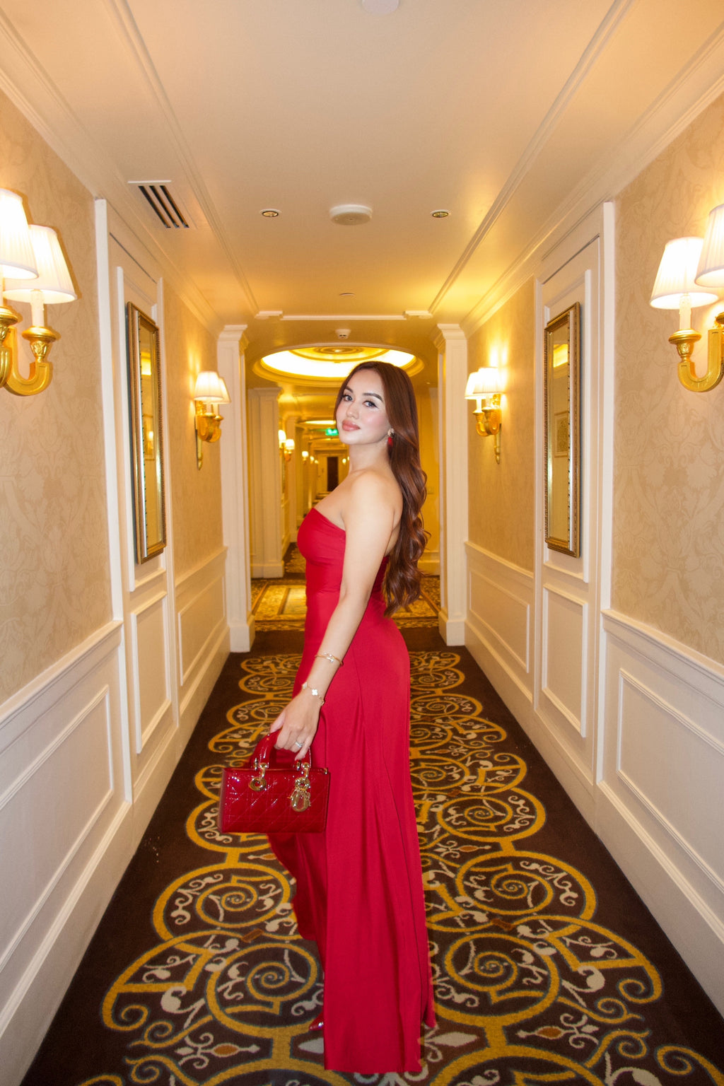 Select Staples Red Flare Tube Dress - Flow Dress
